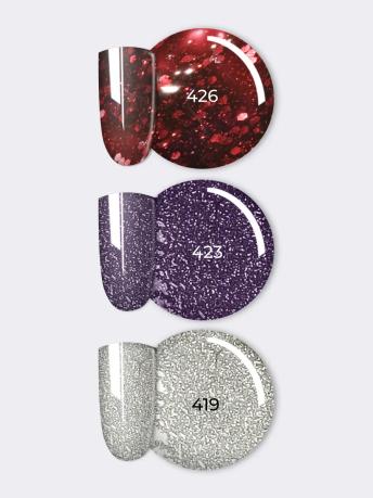 NR Solid Gel Mix katı kalıcı oje, Pallete 16 (426,423,419)